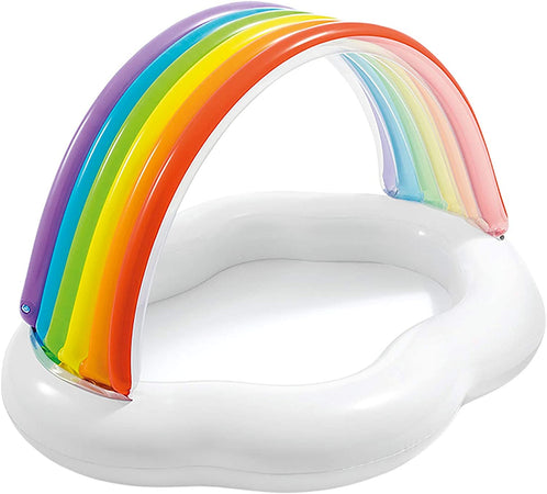 Piscina gonfiabile "Arcobaleno Baby" con parasole per bambini 142 X 119 X h 84 cm