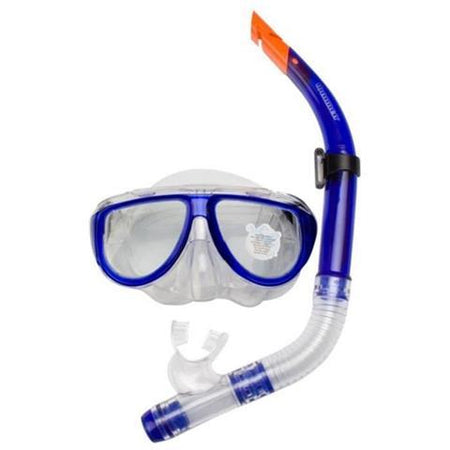 Maschera da sub con boccaglio per immersioni e snorkeling adulti e bambini