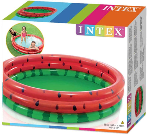 Piscina gonfiabile per bambini Intex Anguria con tre anelli