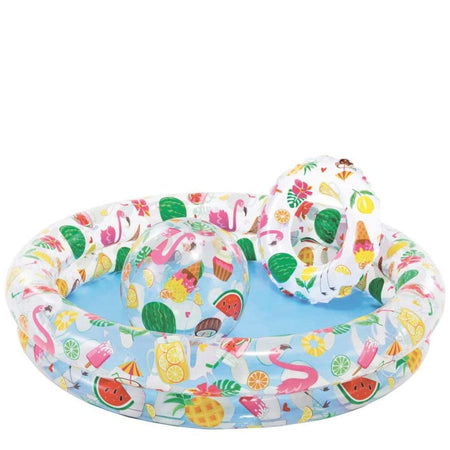 Piscina gonfiabile per bambini Intex con palla e salvagente