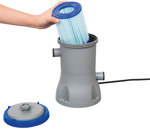 Pompa di filtraggio a cartuccia per piscine fuori terra portata 2.006 l/h