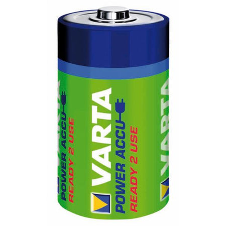 BLISTER 2 BATTERIE RICARICABILI VARTA 1/2 Torcia (C) NI-MH 3000mAh 1.2V