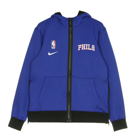 NIKE NBA Felpa Leggera Cappuccio Zip Uomo Nba Therma Flex Showtime Hoodie Phi76e Rush Blue/black/white da uomo