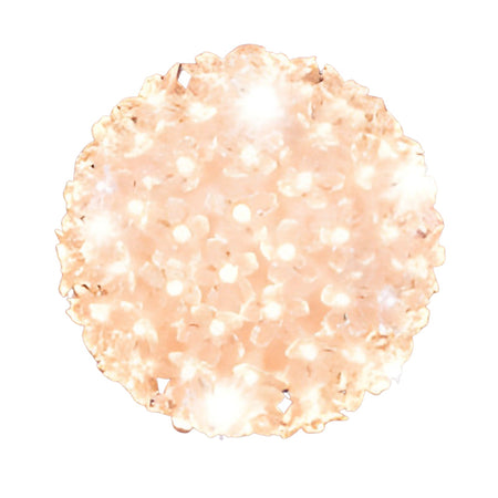 Palla decorativa luminosa con 50 led a luce fissa natalizia da Ø 12 cm
