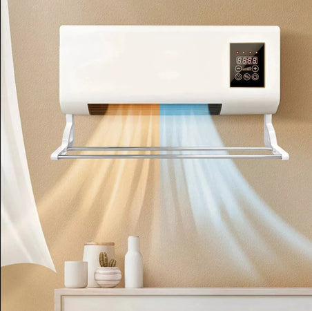 TERMOVENTILATORE RISCALDATORE CONDIZIONATORE PORTATILE DA PARETE VENTILATORE