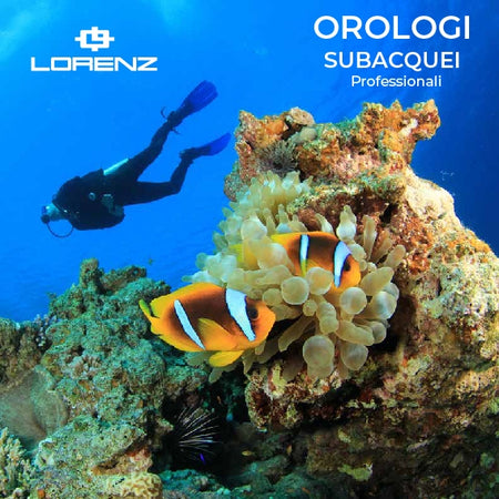 Orologio LORENZ uomo Aquitania automatico 1000 M acciaio / sea