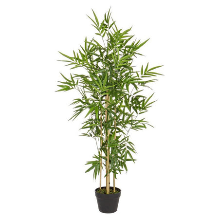 Pianta artificiale moderna con vaso "Bamboo in materiale sintetico da h 130 cm