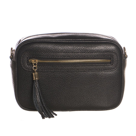 Massi - Borsa da Donna Nera In Vera Pelle