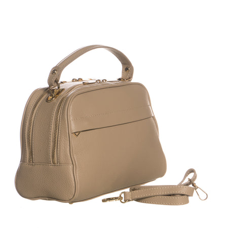 Praga - Borsa da Donna Nude In Vera Pelle