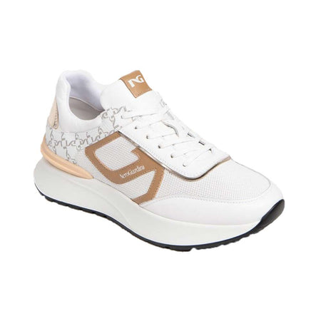 SNEAKERS DONNA IN PELLE NEROGIARDINI