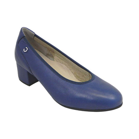 DÉCOLLETÉ DONNA IN PELLE BLU CINZIA SOFT