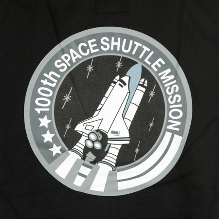 ALPHA INDUSTRIES Felpa Cappuccio Uomo Space Shuttle Hoody Black da uomo