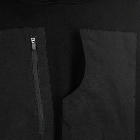 DOLLY NOIRE Felpa Cappuccio Uomo Special Pocket Hoodie Black da uomo