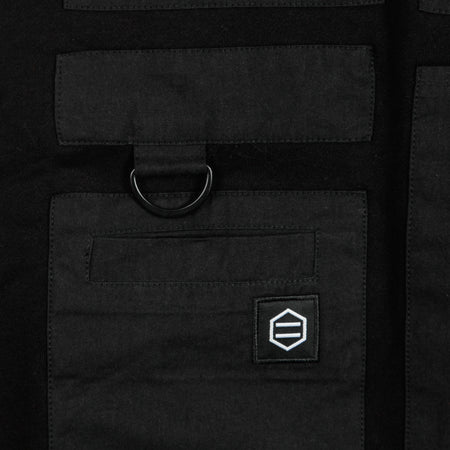 DOLLY NOIRE Felpa Cappuccio Uomo Special Pocket Hoodie Black da uomo