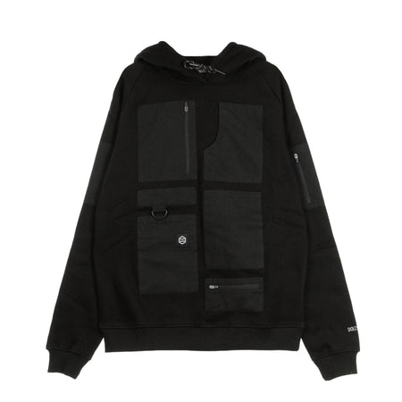 DOLLY NOIRE Felpa Cappuccio Uomo Special Pocket Hoodie Black da uomo