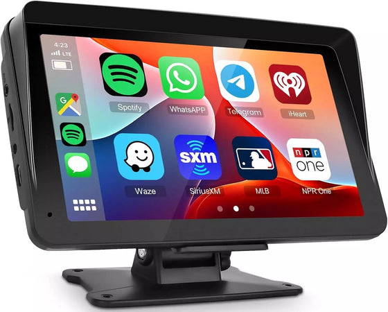 Autoradio Portatile Carplay Display per Auto, Schermo 7 Pollici IPS Touchscreen