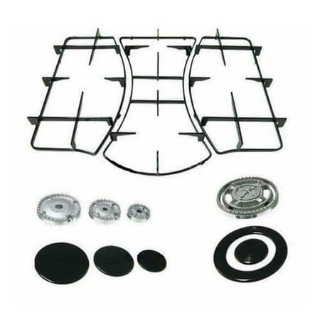 Completo Griglie + Bruciatori Piano Cottura Ariston Mod PH640
