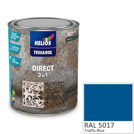 Tessarol helios dircet3 in 1 ral 5017 traffic blue 2,5lt