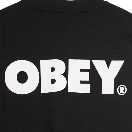 OBEY Felpa Girocollo Uomo Bold Premium Crew Fleece Black da uomo