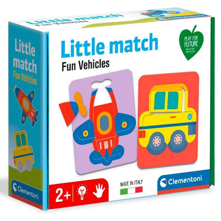 Clementoni Little Match Puzzle Ad Incastro Tema Veicoli Gioco Per Bambini 2+