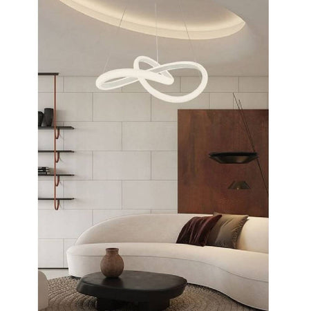 Lampadario Led A Effetto Cristallo Intrecciato 40w Luce 6500k 3000k 4000k Lp-25b