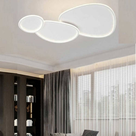 Plafoniera A Led 3 Ovali A Tripla Colorazione Di Luce 100 W Da Soffitto Pn-23-3c