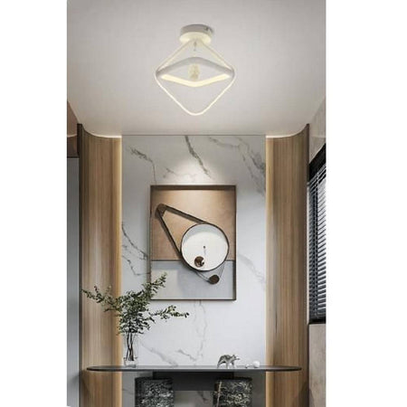 Lampadario Led 25w Rombo Plafoniera Pendente Soffitto Luce 4000k 3000k 6500k Pn-03b