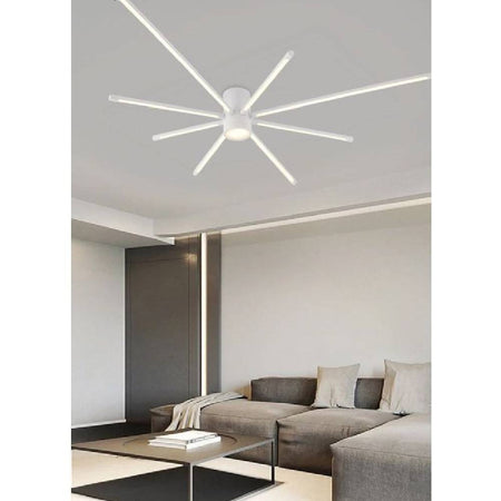 Lampadario Soffitto Led 43w Plafoniera Moderna Bianco Luce 6500k 3000k 4000k Pn-27b