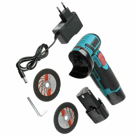 Mini Flex Smerigliatrice A Batteria Litio 12v 1.5ah Disco 76mm Portatile Pratico