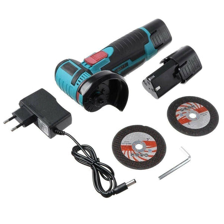 Mini Flex Smerigliatrice A Batteria Litio 12v 1.5ah Disco 76mm Portatile Pratico