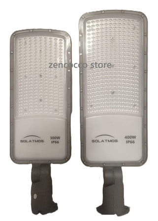 Lampione Stradale LED 300W 400W base regolabile Luce Fredda 6000K 120lm/W IP66