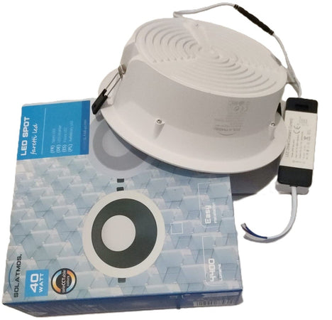 Faretto LED SPOT LIGHT Incasso a molle 40W rotondo LUCE seleCCTable 4400LM IP20