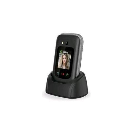 Saiet link 4+ senior phone 4g 2.8\"\" cellulare per anziani 4g tasti e lettere grandi whatsapp e tasto sos nero - 13501265
