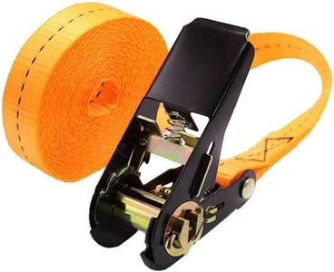 Cinghia Di Ancoraggio Serraggio A Cricchetto Con Tenditore Senza Ganci 25mmx5mt