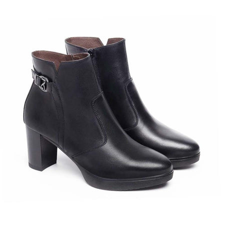 NEROGIARDINI Tronchetto donna in pelle nero I308241D 100