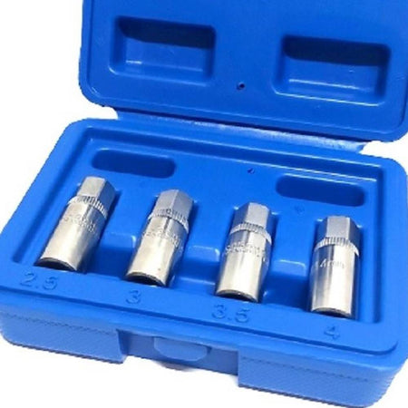 Set 4 Pz Estrattori Per Prigionieri A Rullo Rimozione Vite Spezzate Attacco 1/4"