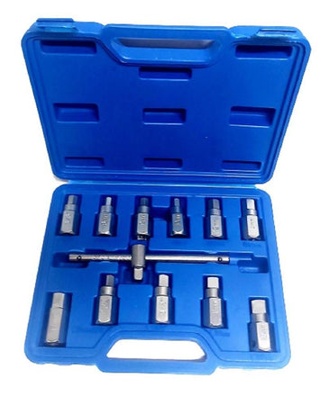 Chiave Del Carter Quadrato Ed Esagonale Set 12 Pezzi Chiavi Universali A Bussola