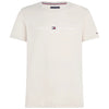 Tommy Hilfiger t-shirt beige logo ricamato MW0MW11797 T-shirt Tommy Hilfiger