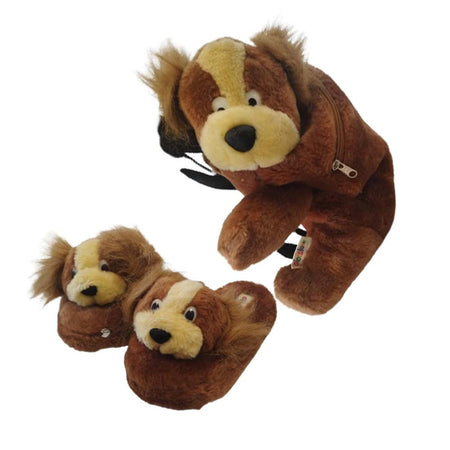PANTOFOLA BIMBO/A PELUCHE CON ZAINETTO ORIGINAL MARINES