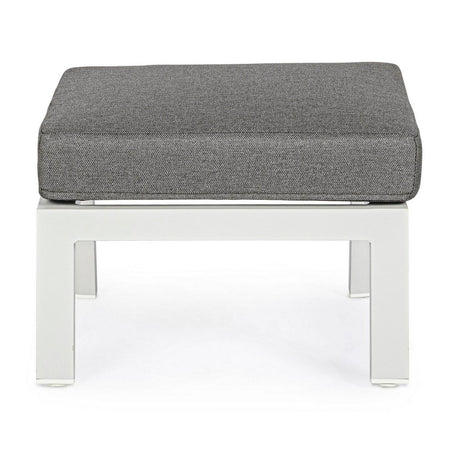 Poltrona con cuscino "Kledi" in alluminio e texilene reclinabile da giardino e veranda