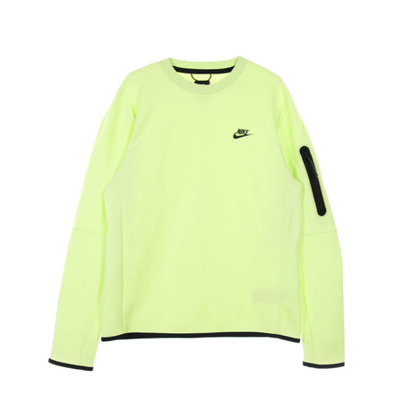 Nike Felpa Leggera Girocollo Uomo Sportswear Tech Fleece Lt Liquid Lime/black da uomo