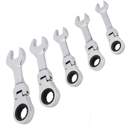 Chiavi Combinate A Cricchetto Nane Set Da 5 Pezzi 10 12 13 17 19 Mm Art. 04384