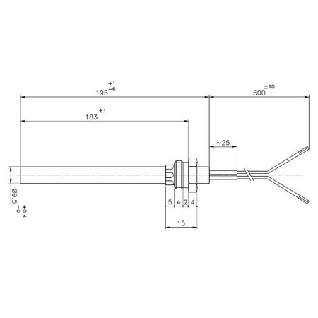 Resistenza accensione UTXS033367 stufe a pellet 14701093