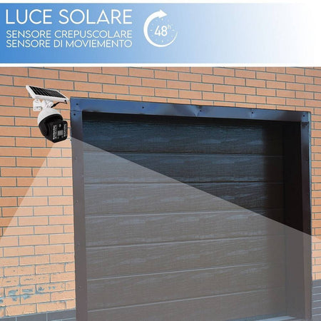 Telecamera Finta Sicurezza Luce Lampada Solare Con Sensore Di Movimento 60 W Led