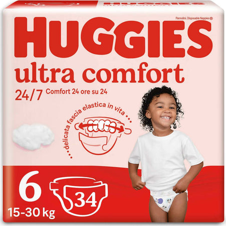 170x Huggies Pannolini Ultra Comfort Taglia 6 (16-30 Kg) (5 Confezioni Da 34 Pannolini) Prima infanzia/Cambio del pannolino/Pannolini usa e getta/Pannolini per bambini Sanitaria Gioia del Bimbo - Villa San Giovanni, Commerciovirtuoso.it