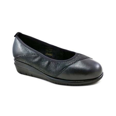 CINZIA SOFT Scarpa donna slip on in pelle nera IV18926-AF 001