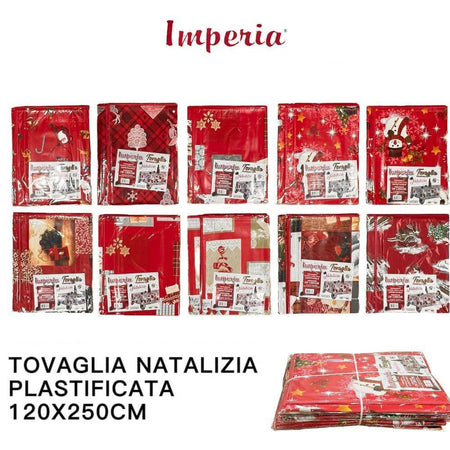 Tovaglia Copritavolo Natale Plastificata Antimacchia Varie Fantasie Mis. 120X250