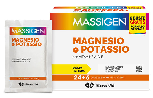 Magnesio e potassio 24+6 bustine