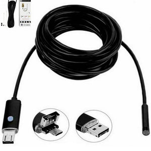 Telecamera Endoscopica 1.5 Metri Tubo Flessibile Usb 6led Impermeabile Ispezione
