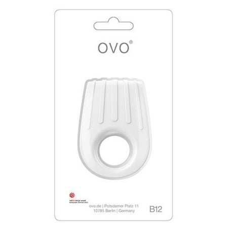 Ovo B12 Bianco anello fallico vibrante